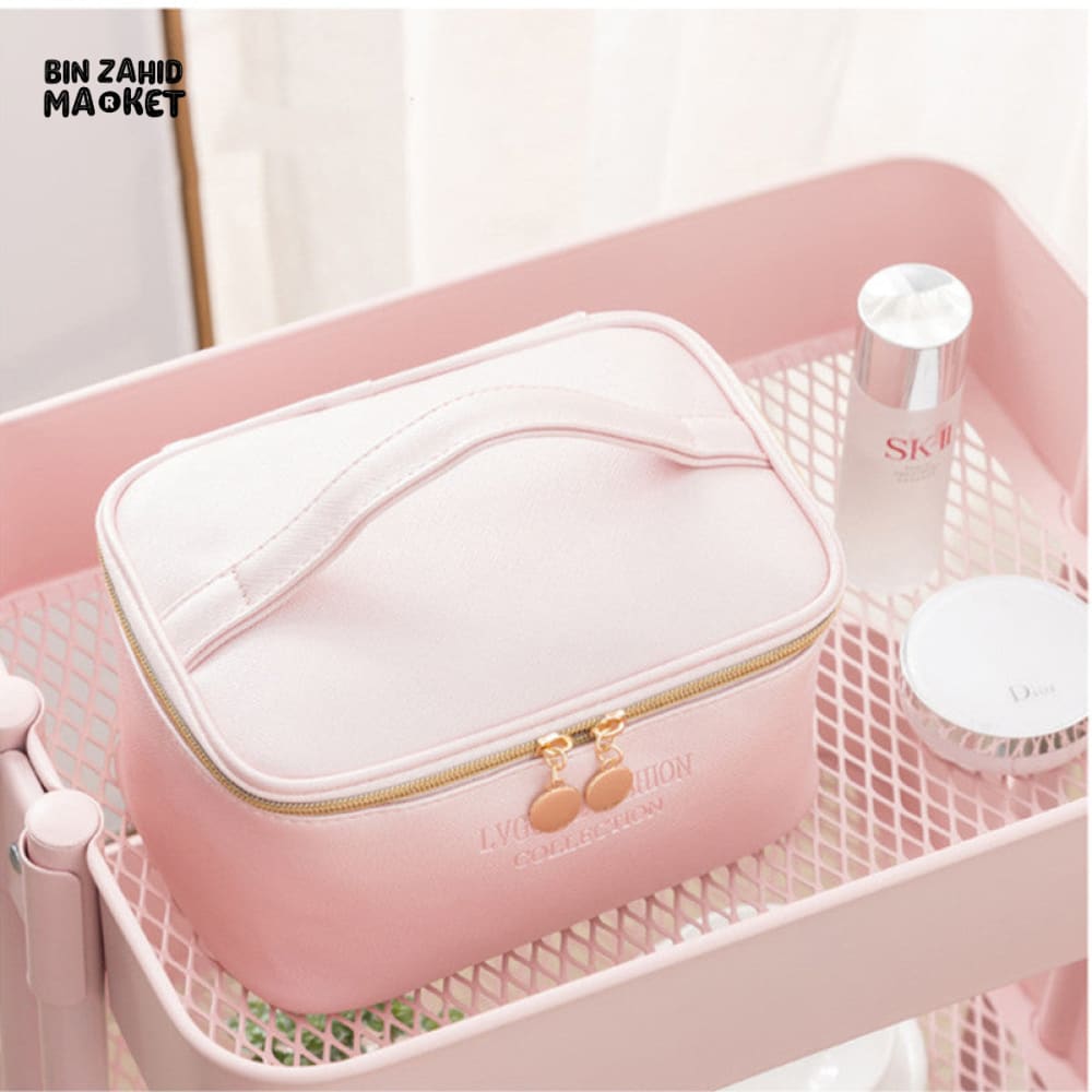3 PIECES PU TRAVEL COSMETIC BAG