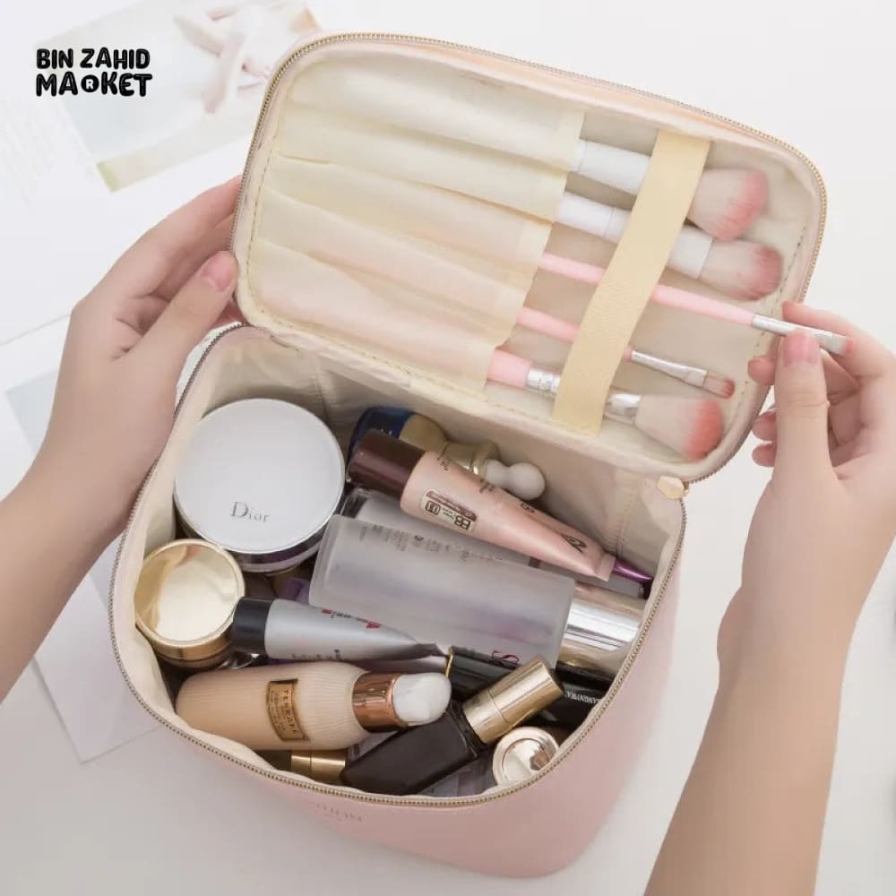 3 PIECES PU TRAVEL COSMETIC BAG