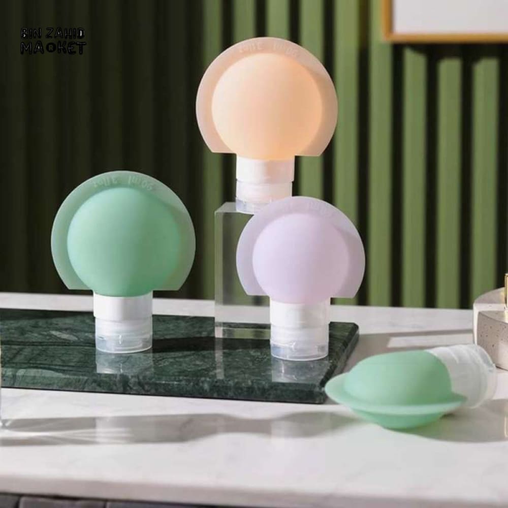 3 PIECES TRAVEL BOTTLE SET – SOFT SILICONE REFILLABLE CONTAINERS FOR LOTION SHAMPOO SOAP & COSMETICS