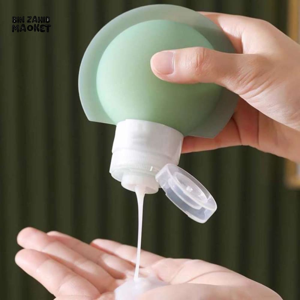 3 PIECES TRAVEL BOTTLE SET – SOFT SILICONE REFILLABLE CONTAINERS FOR LOTION SHAMPOO SOAP & COSMETICS