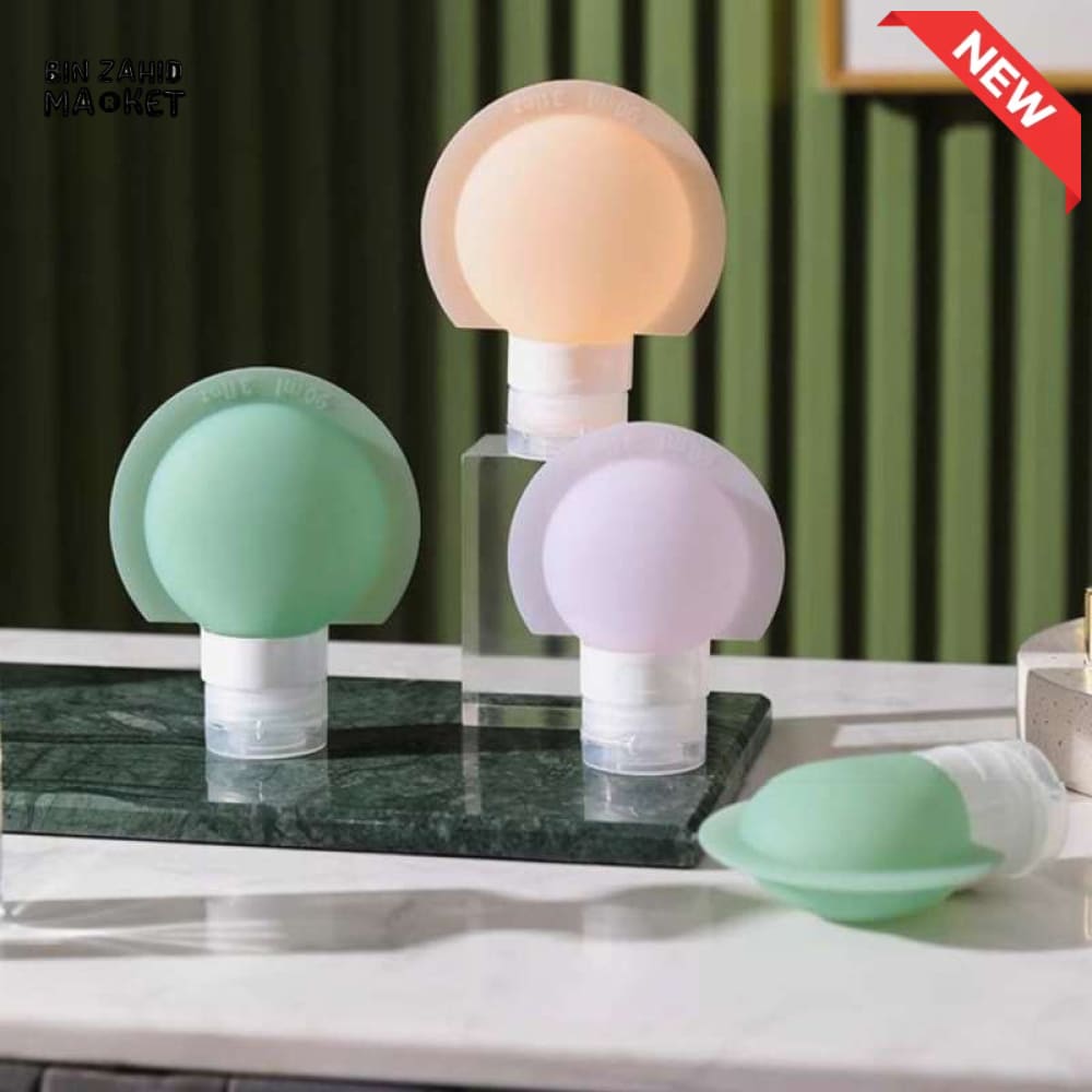 3 PIECES TRAVEL BOTTLE SET – SOFT SILICONE REFILLABLE CONTAINERS FOR LOTION SHAMPOO SOAP & COSMETICS