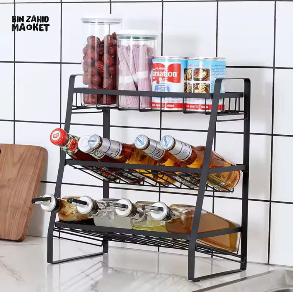 3-TIER KITCHEN STORAGE RACK