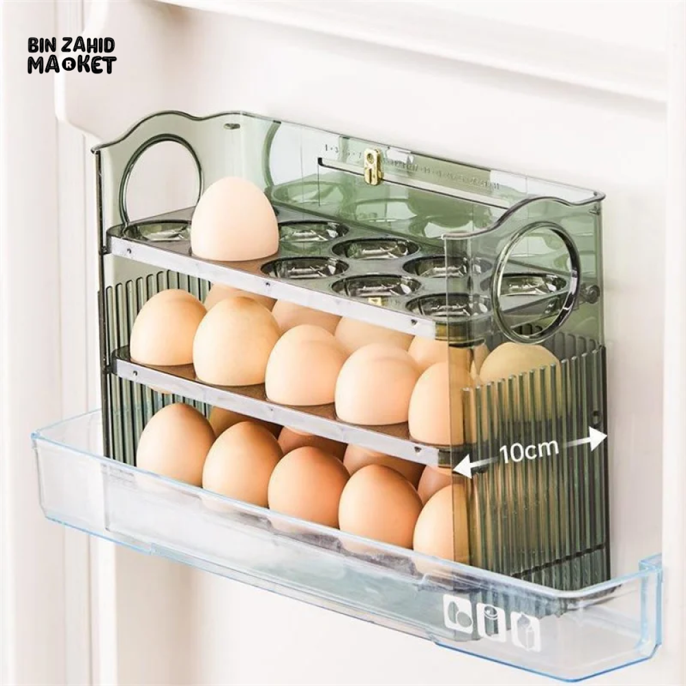 30 GRIDS EGG STORAGE BOX LARGE CAPACITY TRANSPARENT EGG CONTAINER