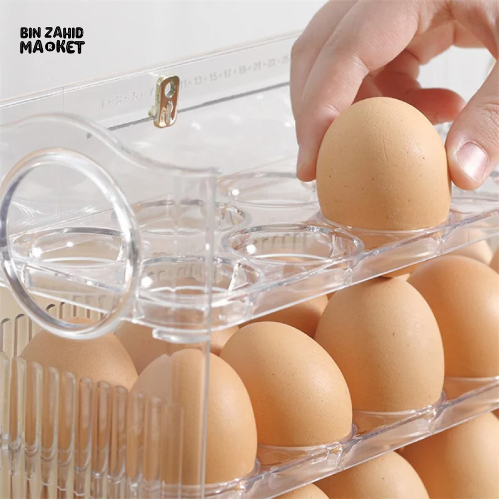 30 GRIDS EGG STORAGE BOX LARGE CAPACITY TRANSPARENT EGG CONTAINER