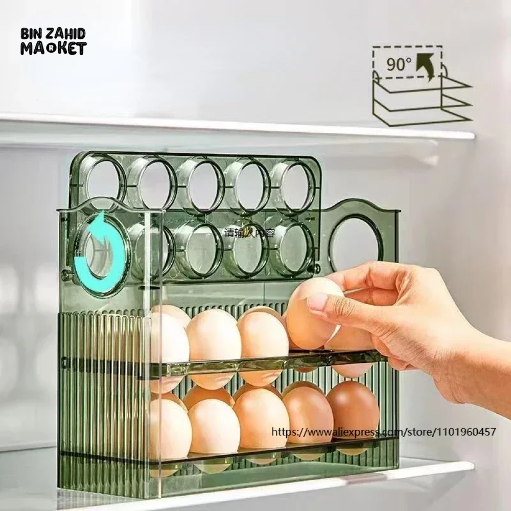 30 GRIDS EGG STORAGE BOX LARGE CAPACITY TRANSPARENT EGG CONTAINER