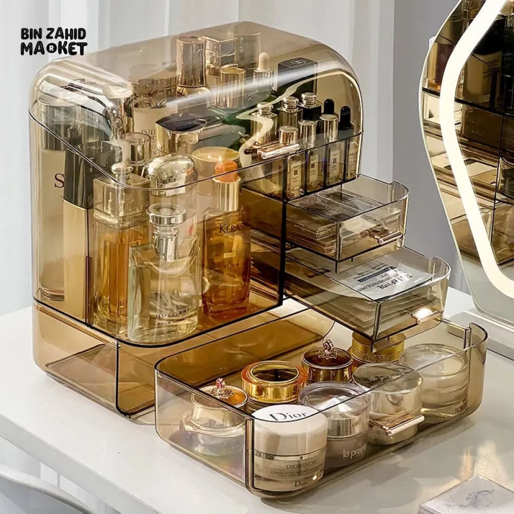 TRANSPARENT MULTI LAYER COSMETIC ORGANIZER