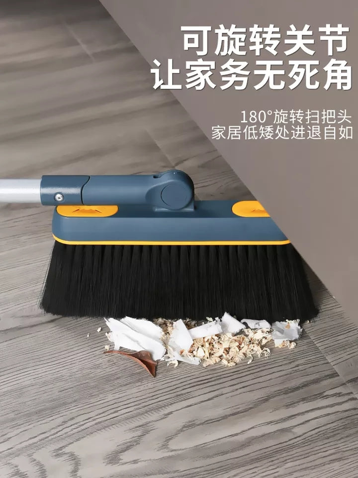 BRISTLES CLEANING BROOM WITH DUSTPAN