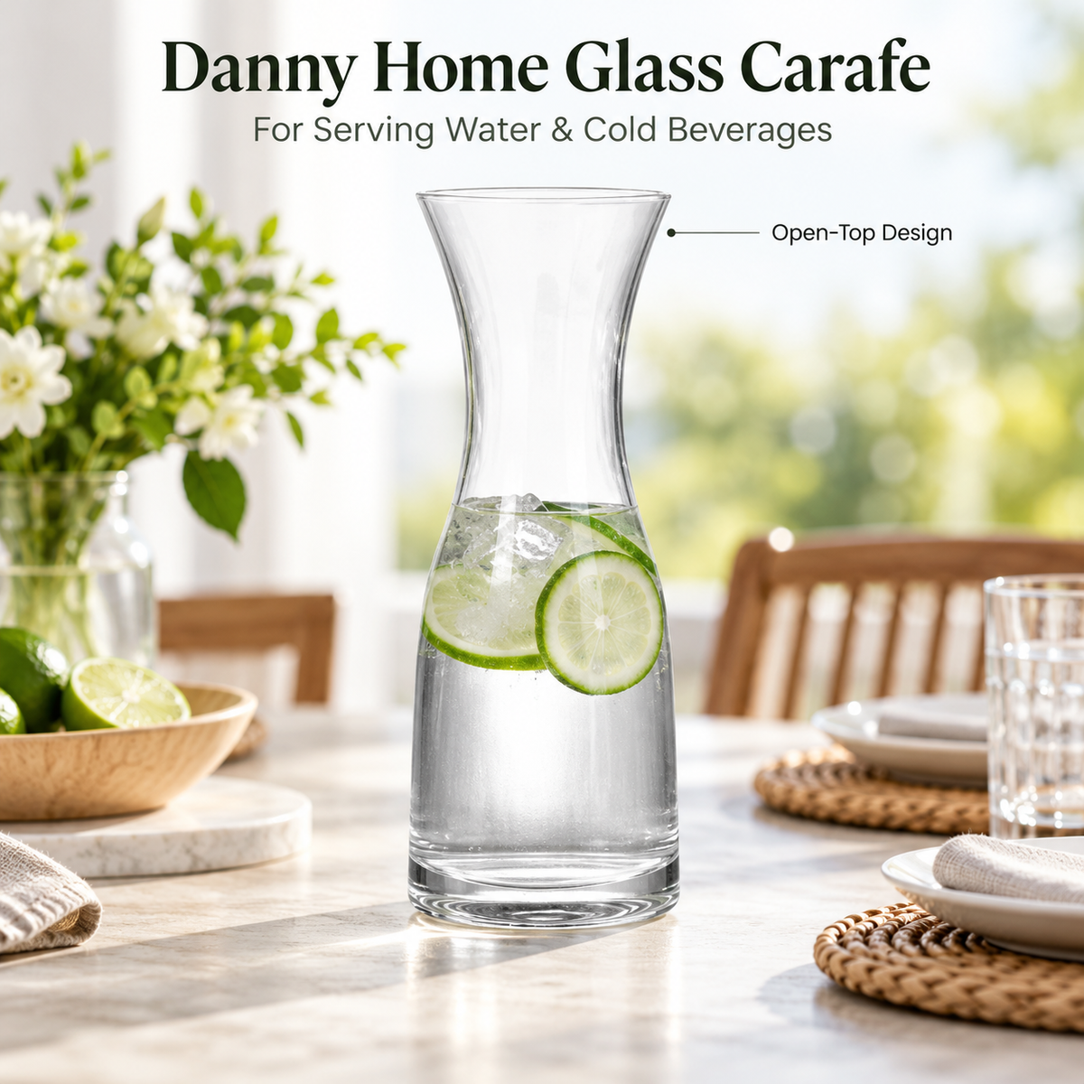 Danny Home Glass Carafe - 1200 ml