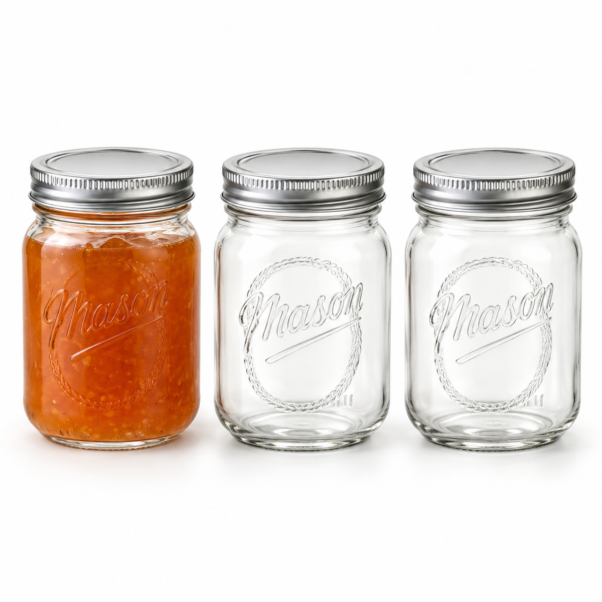 Danny Home 6 Piece  Mason Storage Jars - 480 ml
