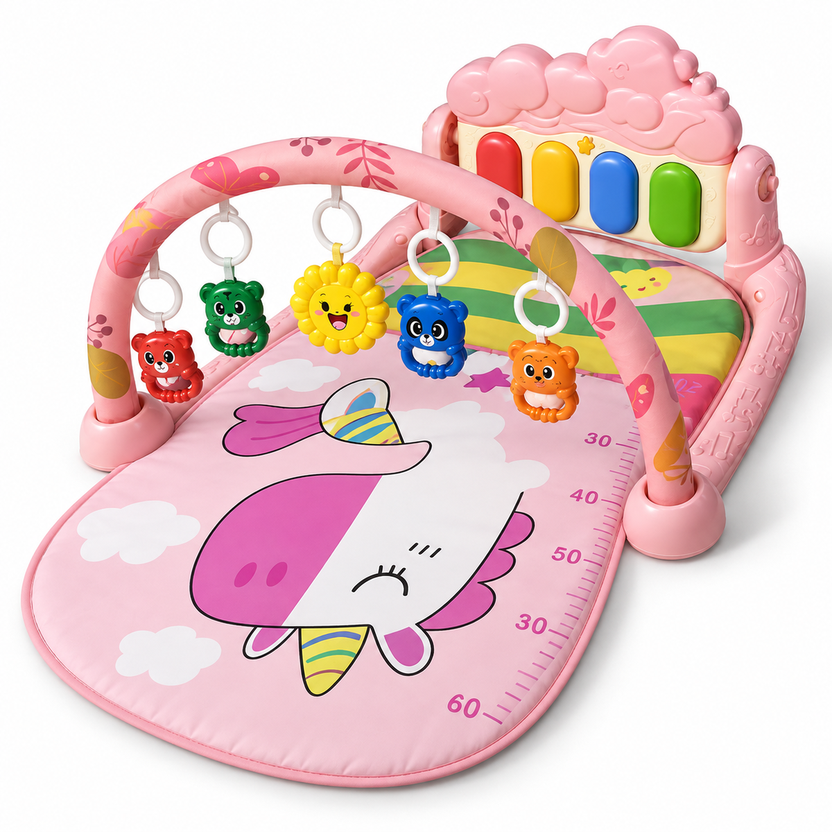 Pink Penguin Piano Play Gym