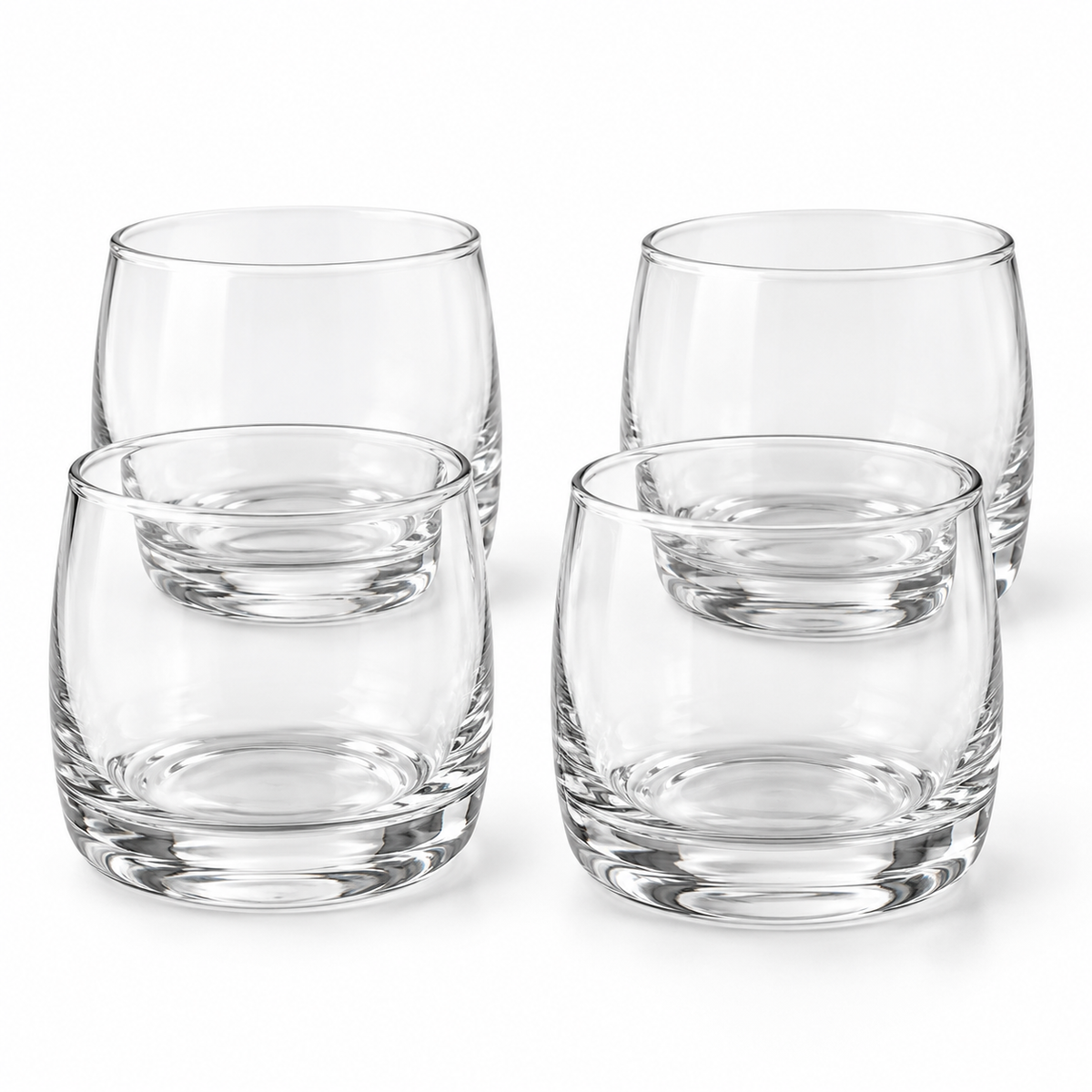 Danny Home 4 Piece Rounded Tumbler Glass Set