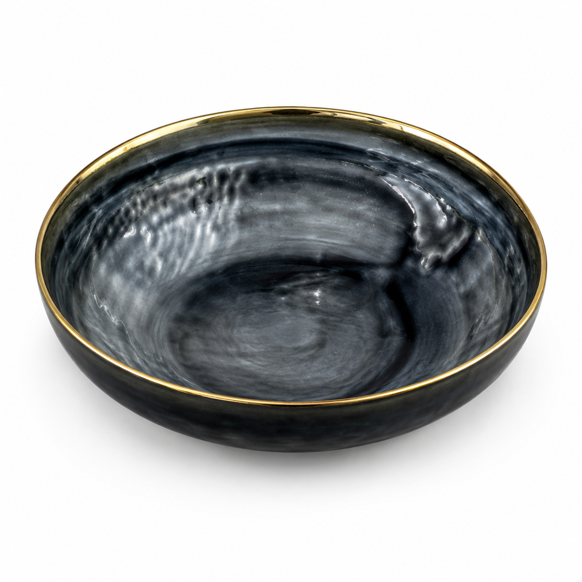Danny Home Gold Rim Bowl - 8 Inches