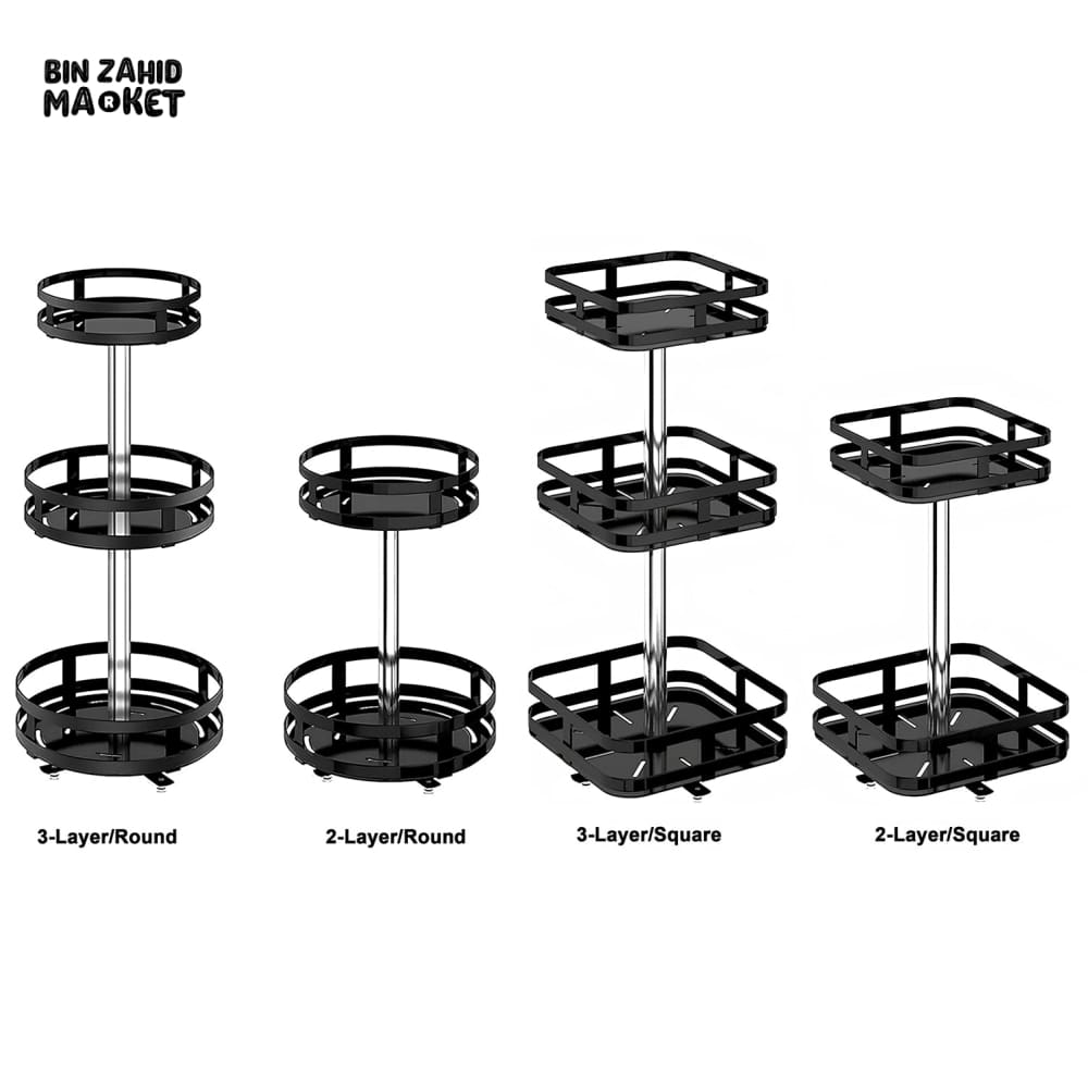360° ROTATABLE METAL STORAGE ORGANIZER