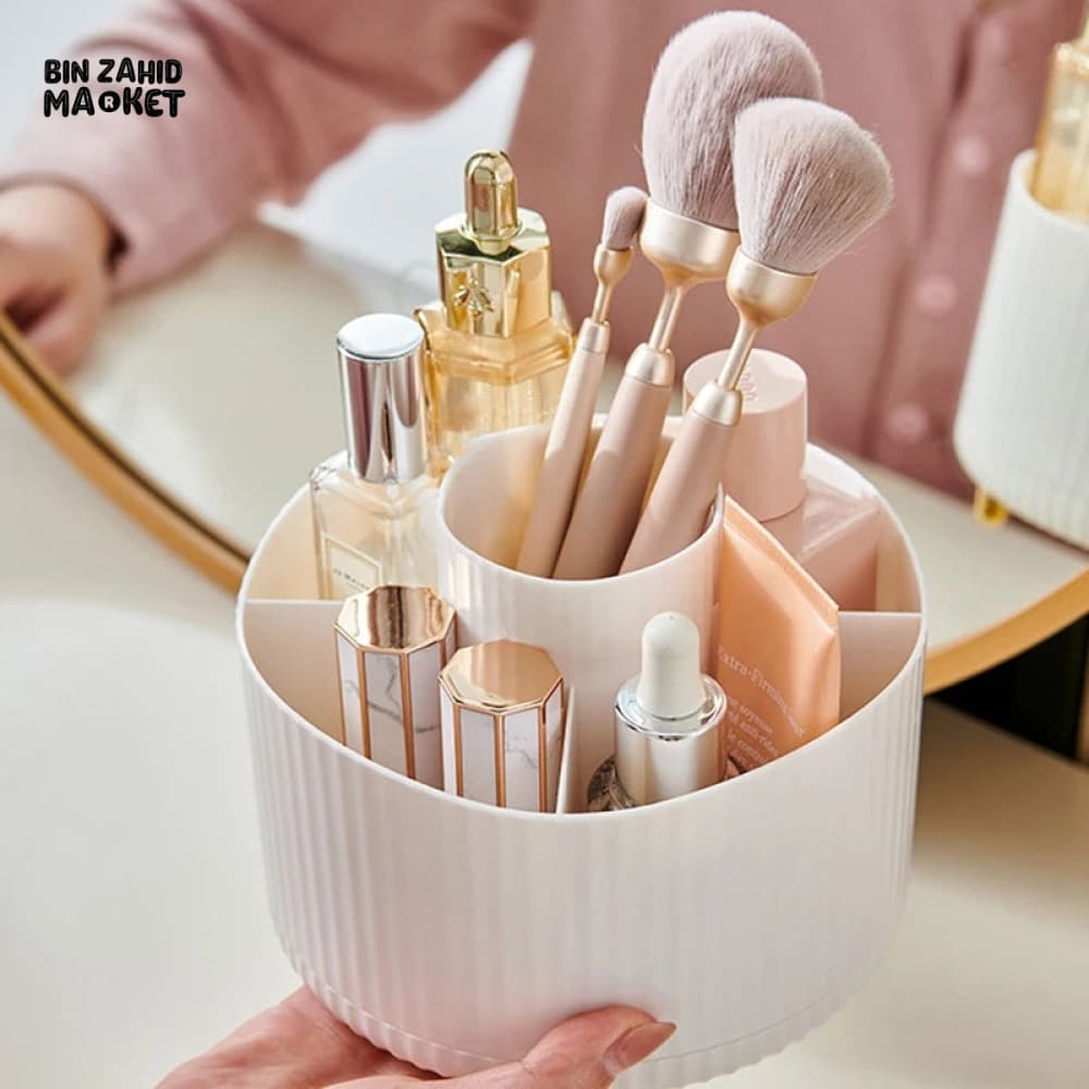 360° ROTATING COSMETIC BRUSH ORGANIZER