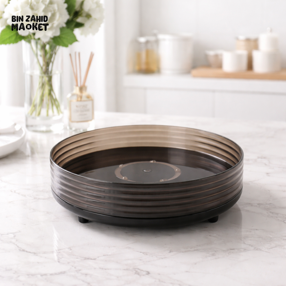 360° ROTATING MAKEUP & SKINCARE ORGANIZER – LUXURY COSMETIC & KITCHEN DISPLAY STAND