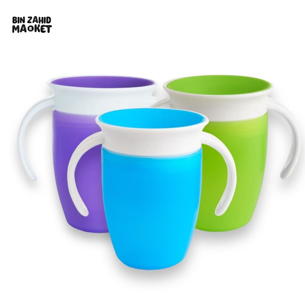 360° SPOUTLESS TRAINER CUP SET FOR TODDLERS