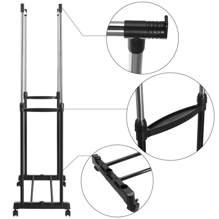 DUAL POLE CLOTHES RACK