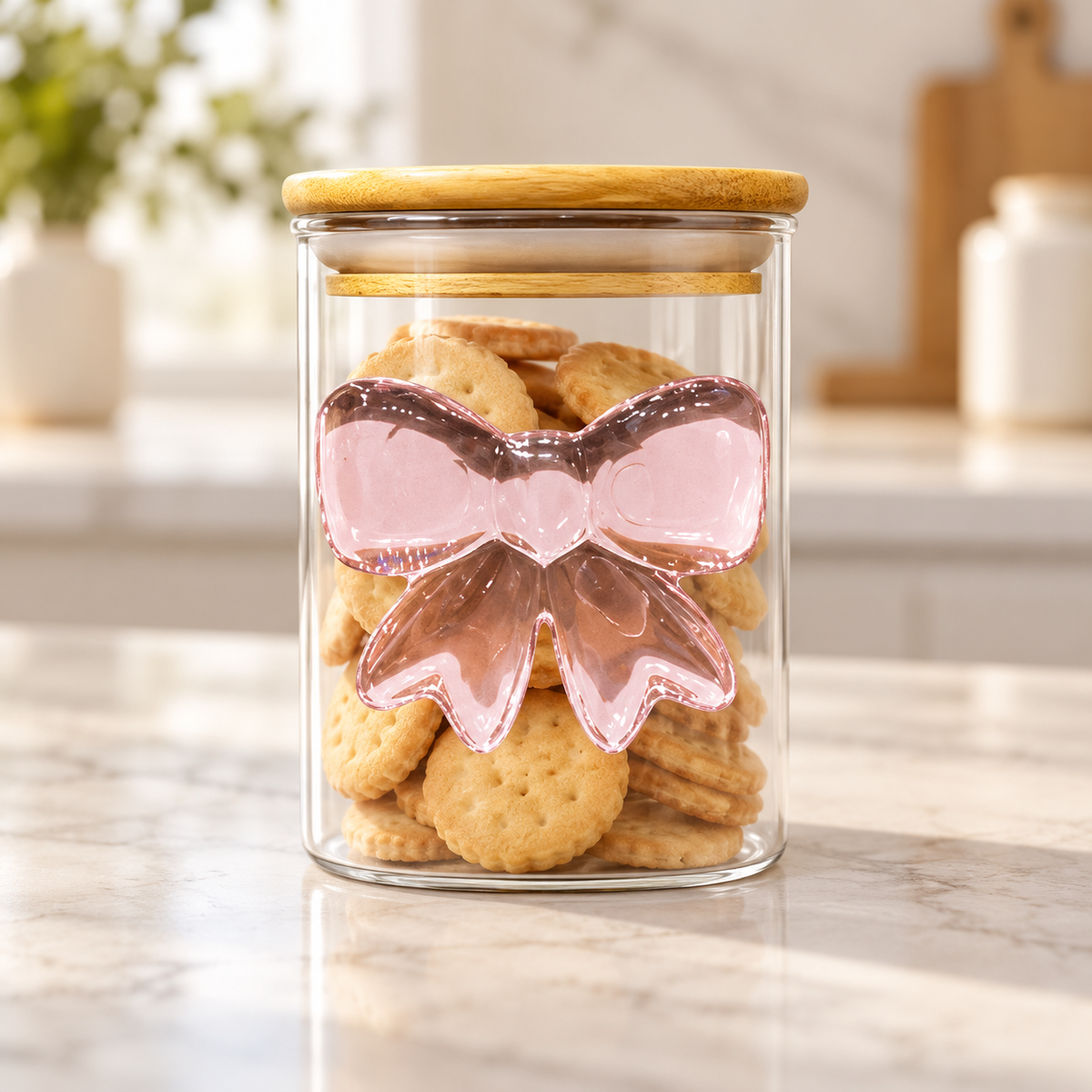 Glasslux Bow Tumbler With Lid - 500 ml