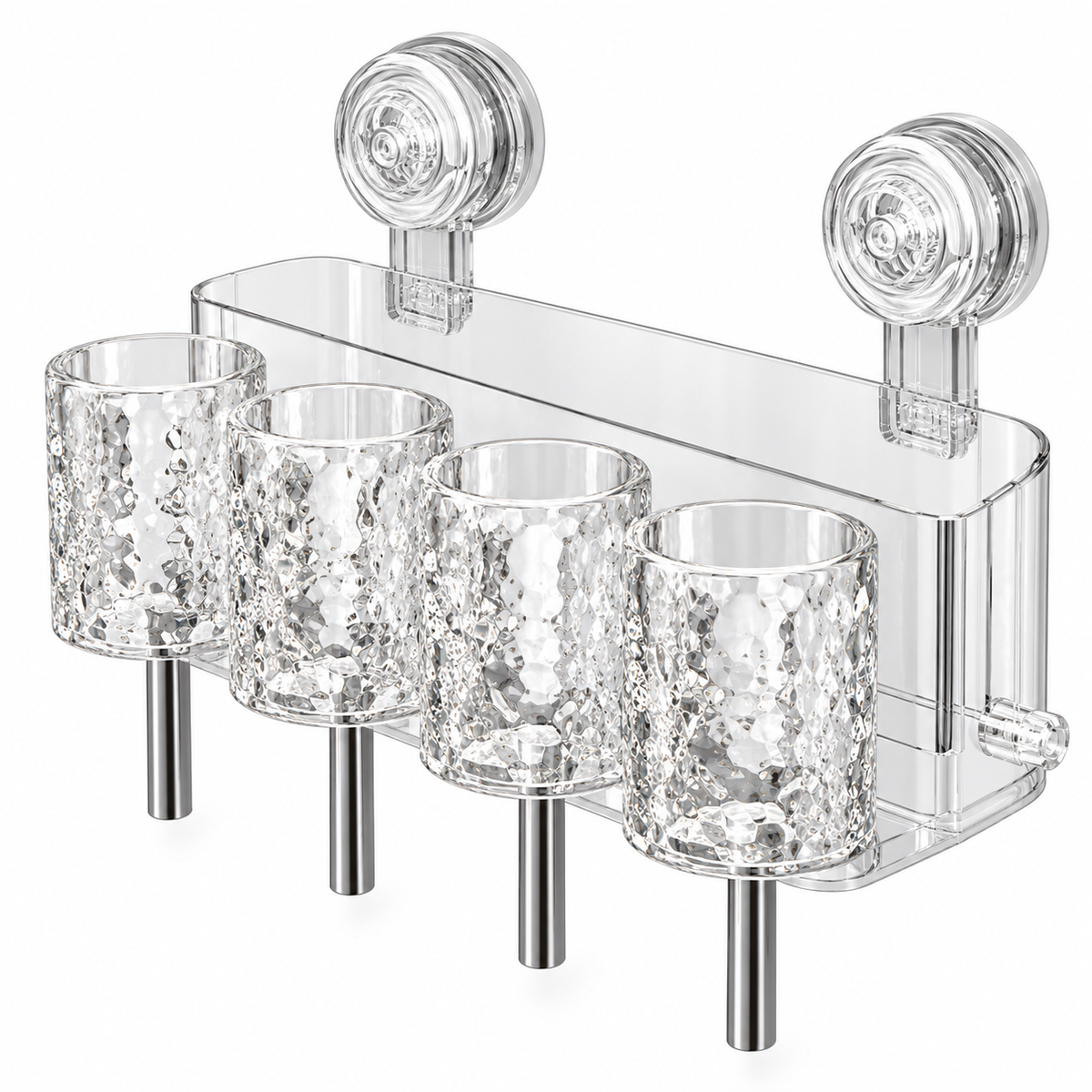 Bathroom Organizer With 4 Cups