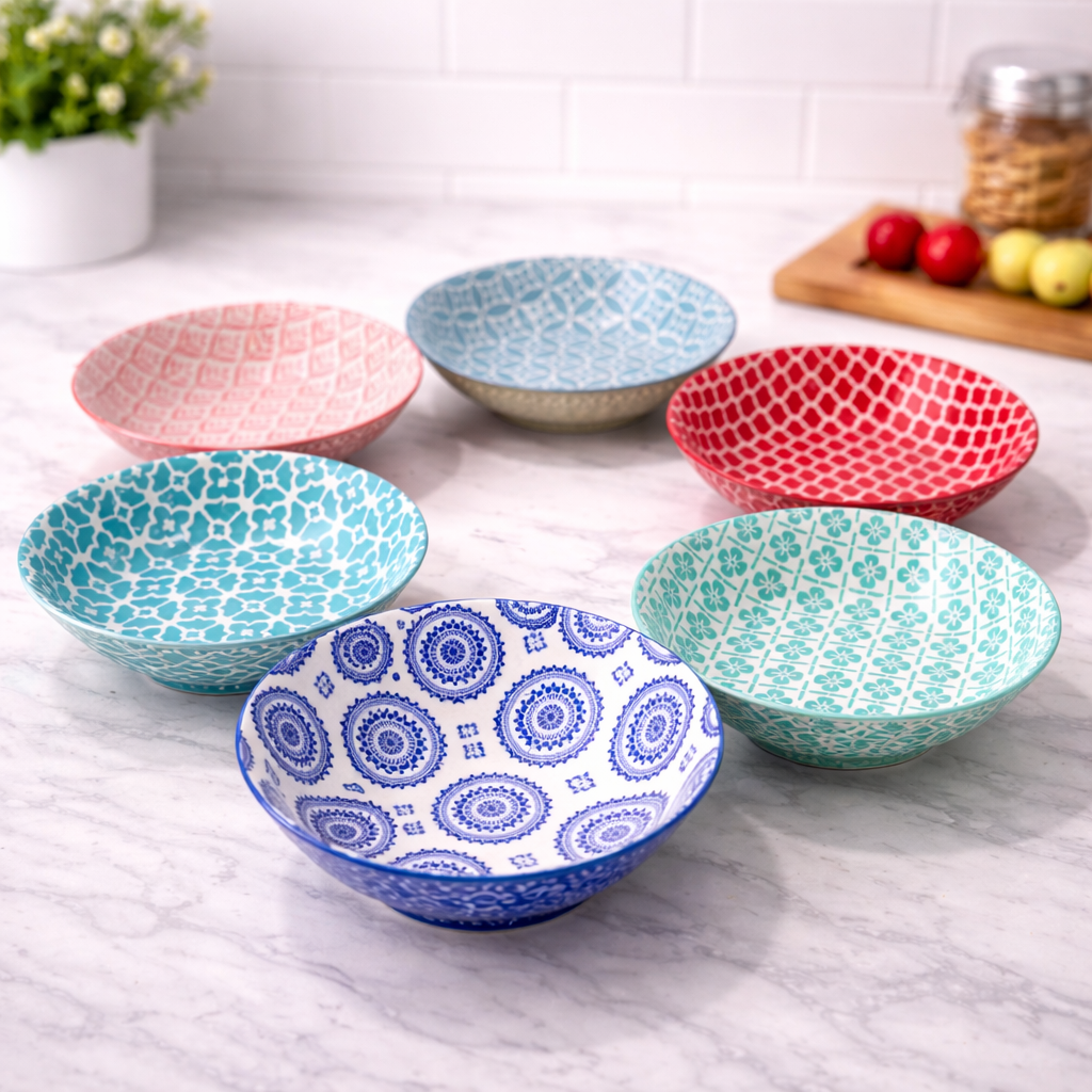 DANNY HOME 6 PIECE PORCELAIN PLATE SET 20.4 -80FGTP