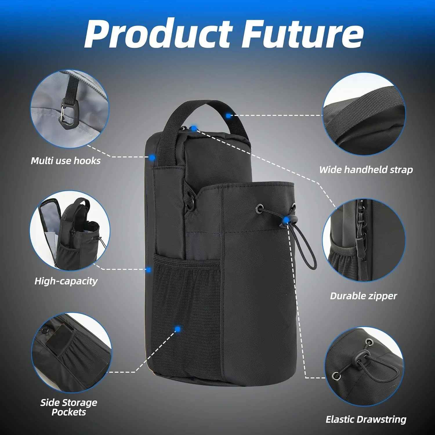 MAGNETIC GYM BAG WITH BUILT-IN STRONG MAGNETS