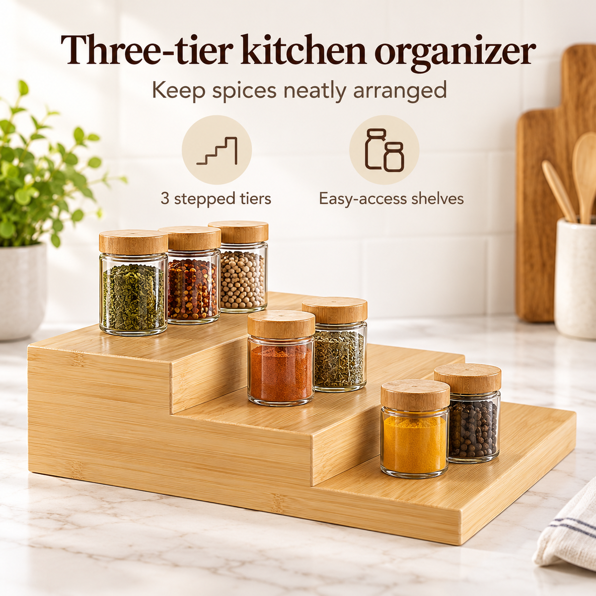 Danny Home Kitchen Racks & Shelf Organizers - 35.4x25.4x12.5cm