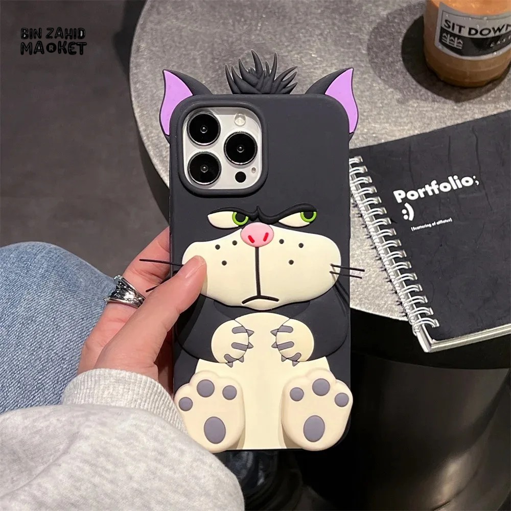 3D LUCIFER CAT IPHONE CASE – SOFT SILICONE COVER