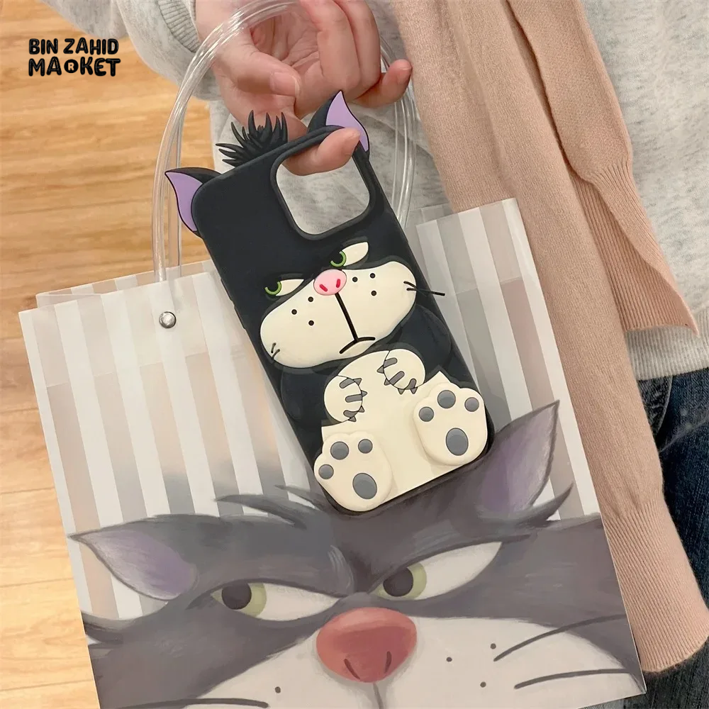 3D LUCIFER CAT IPHONE CASE – SOFT SILICONE COVER