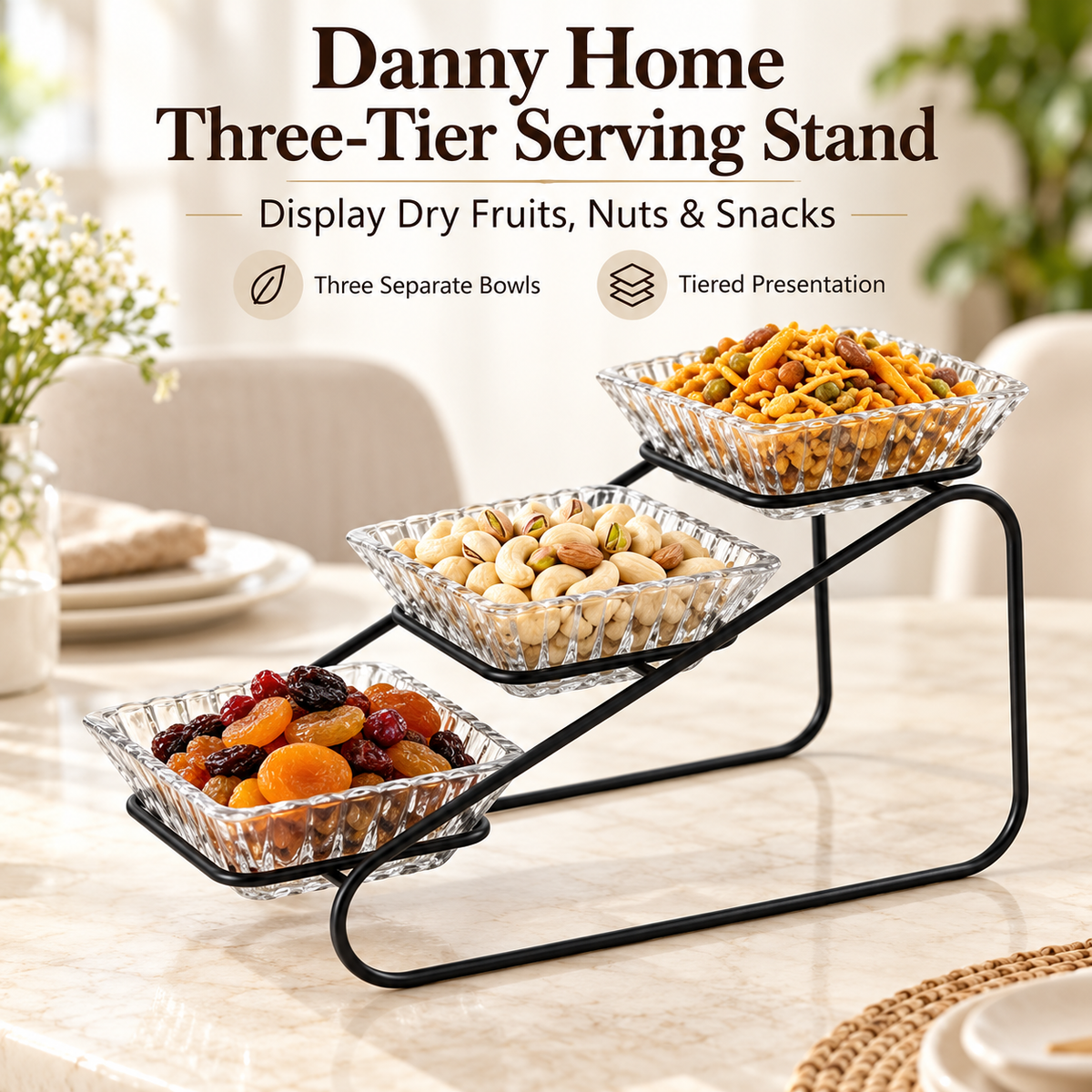 Danny Home Three-Tier Serving Stand