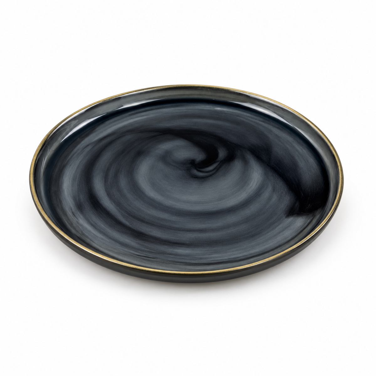 Danny Home Smoky Swirl Plate - 10.5 Inches