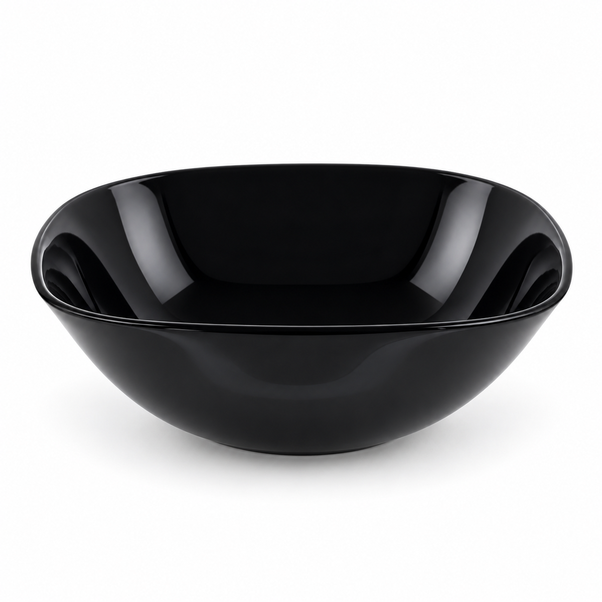 Danny Home Black Rounded Square Bowl - 9 Inch