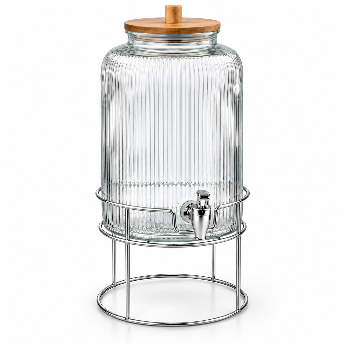Danny Home Ribbed Beverage Dispenser - 6 Litre