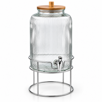 Danny Home Ribbed Beverage Dispenser - 6 Litre