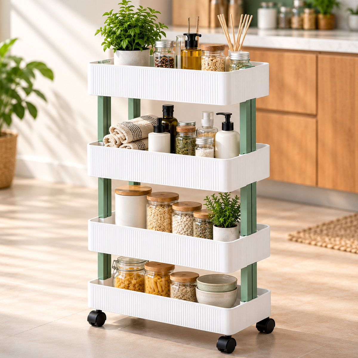 4 - Tier Storage Trolley