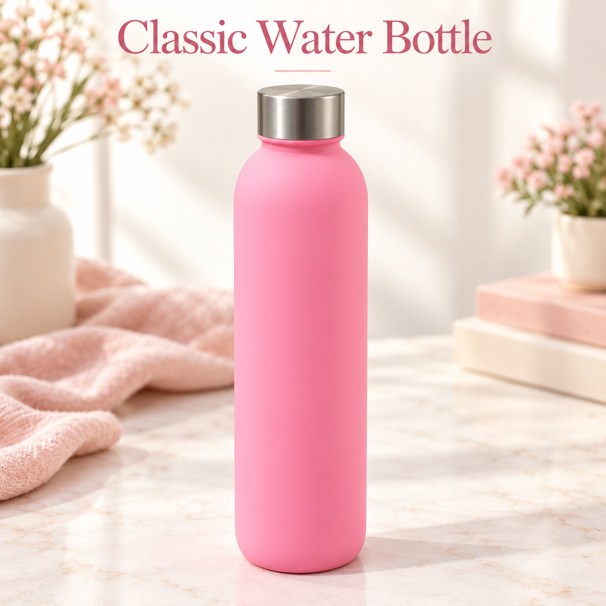 Pink Classic Water Bottle