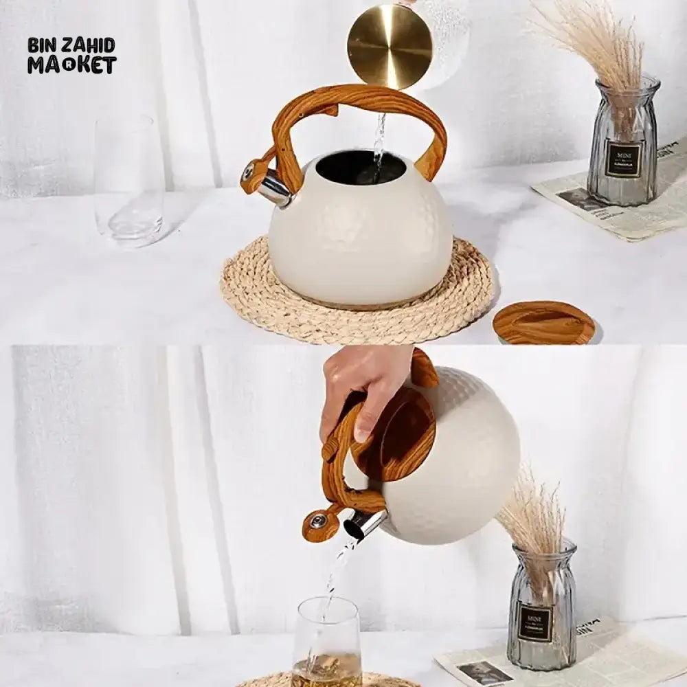 3L STAINLESS STEEL WHISTLE KETTLE FOR GAS & INDUCTION COOKERS
