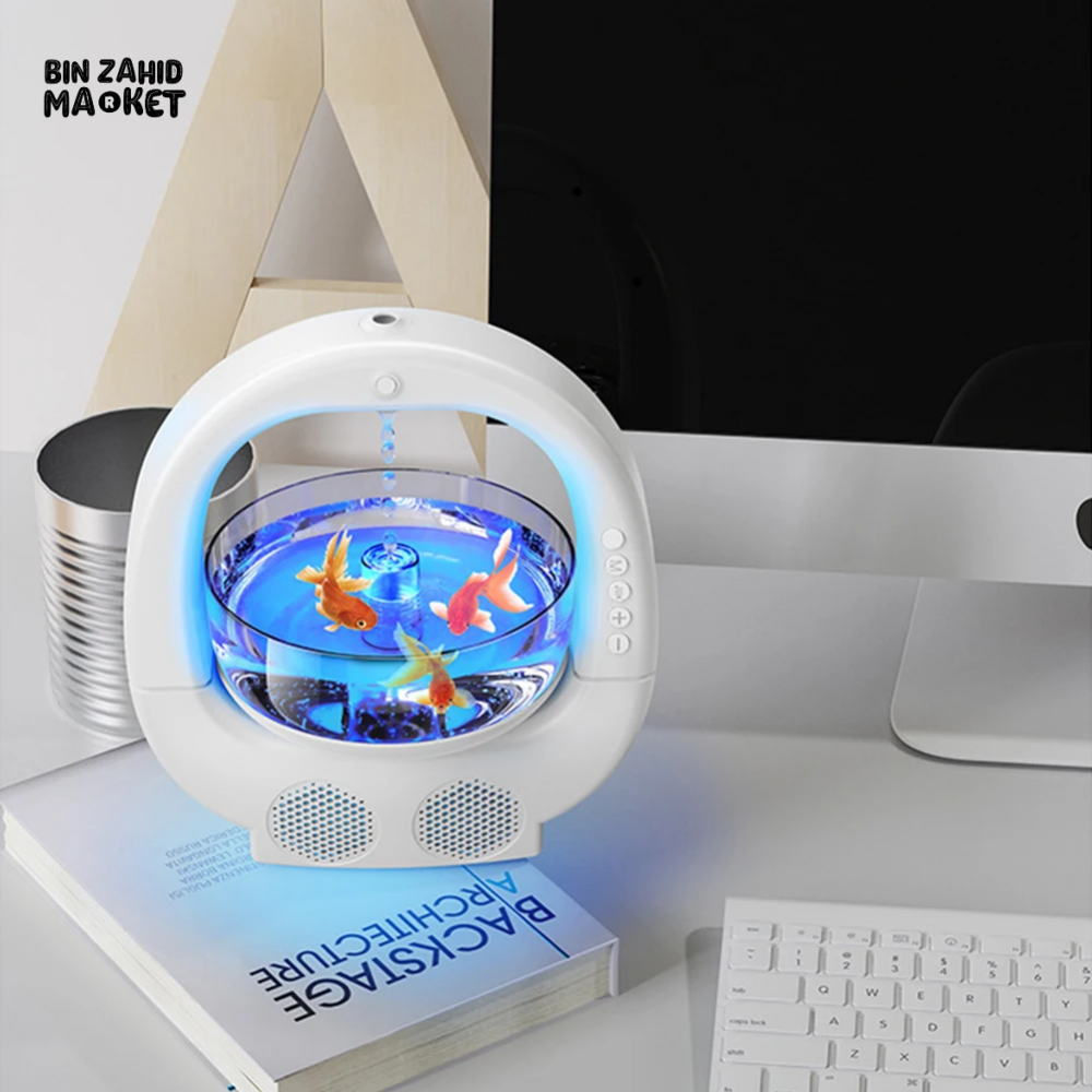 4 IN 1 ANTI-GRAVITY AROMA DIFFUSER & COOL MIST HUMIDIFIER BLUETOOTH SPEAKER FOR HOME OFFICE & BEDROOM