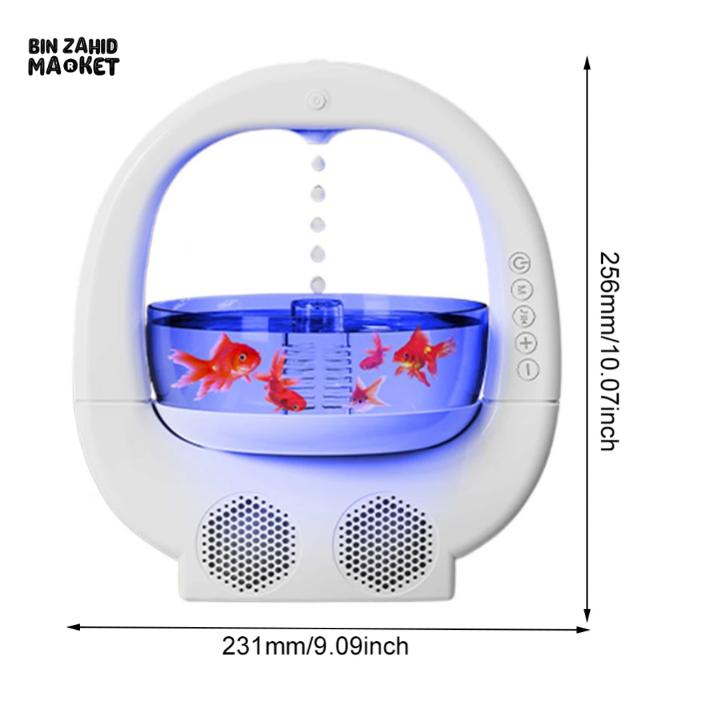 4 IN 1 ANTI-GRAVITY AROMA DIFFUSER & COOL MIST HUMIDIFIER BLUETOOTH SPEAKER FOR HOME OFFICE & BEDROOM