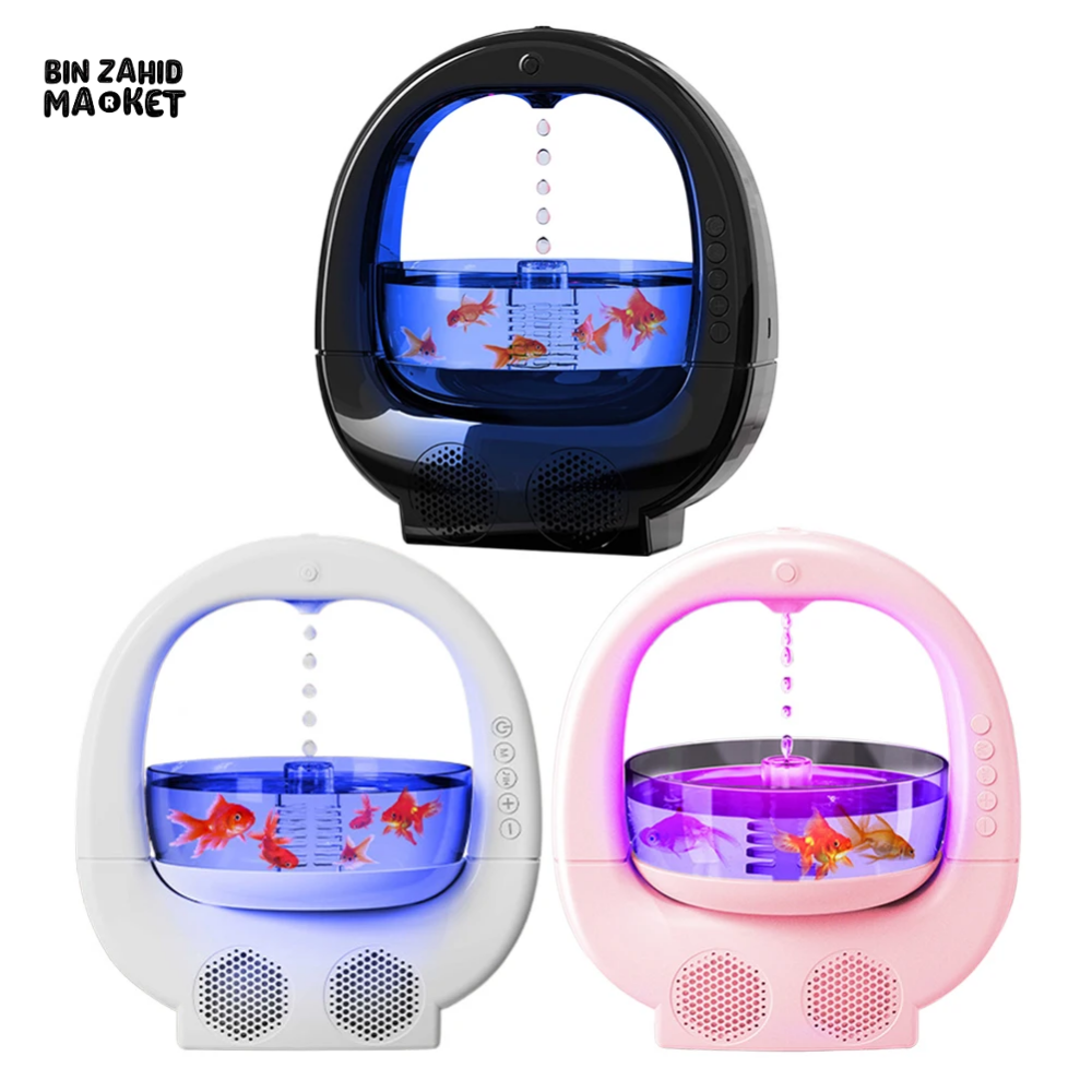 4 IN 1 ANTI-GRAVITY AROMA DIFFUSER & COOL MIST HUMIDIFIER BLUETOOTH SPEAKER FOR HOME OFFICE & BEDROOM