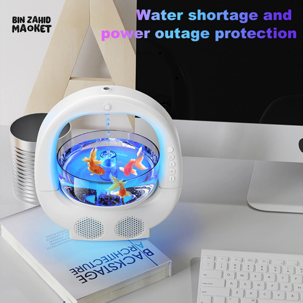 4 IN 1 ANTI-GRAVITY AROMA DIFFUSER & COOL MIST HUMIDIFIER BLUETOOTH SPEAKER FOR HOME OFFICE & BEDROOM