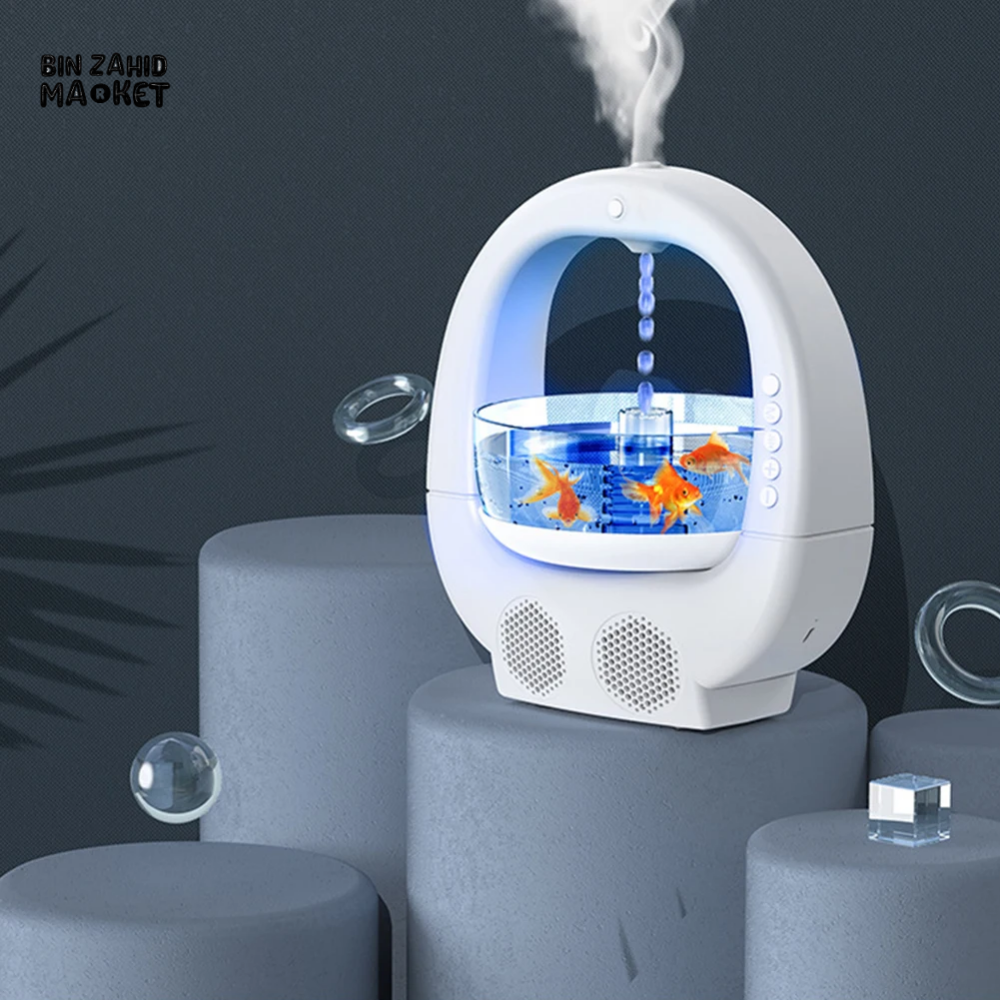 4 IN 1 ANTI-GRAVITY AROMA DIFFUSER & COOL MIST HUMIDIFIER BLUETOOTH SPEAKER FOR HOME OFFICE & BEDROOM