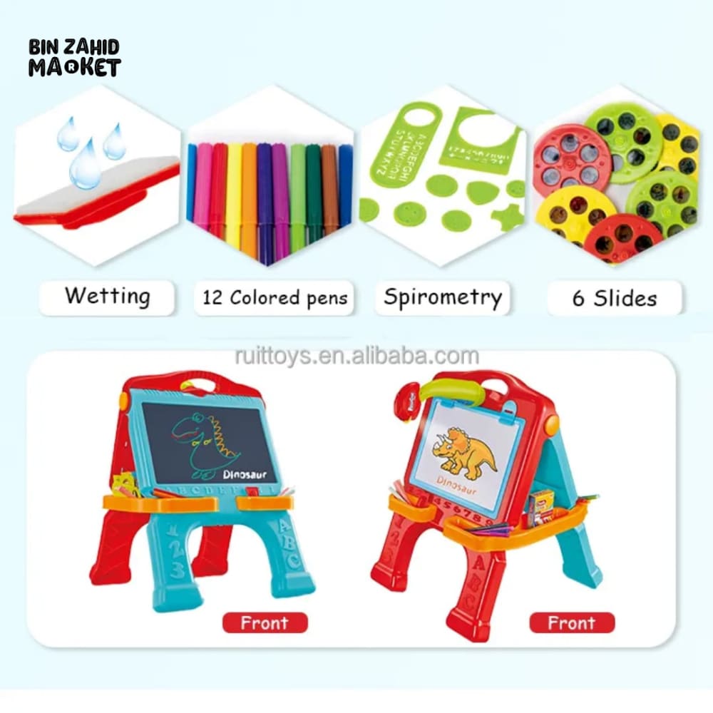 4-IN-1 KIDS LED DRAWING BOARD – CREATIVE PLAY & LEARNING TABLE