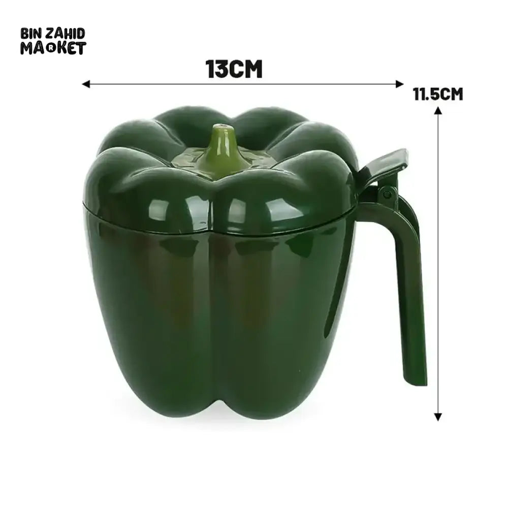 4-IN-1 PLASTIC CREATIVE SPICE JAR CONTAINER WITH SPOON – CHILI SHAPE GRILL SPICES SPICE RACK FOR HOME & KITCHEN ACCESSORIES