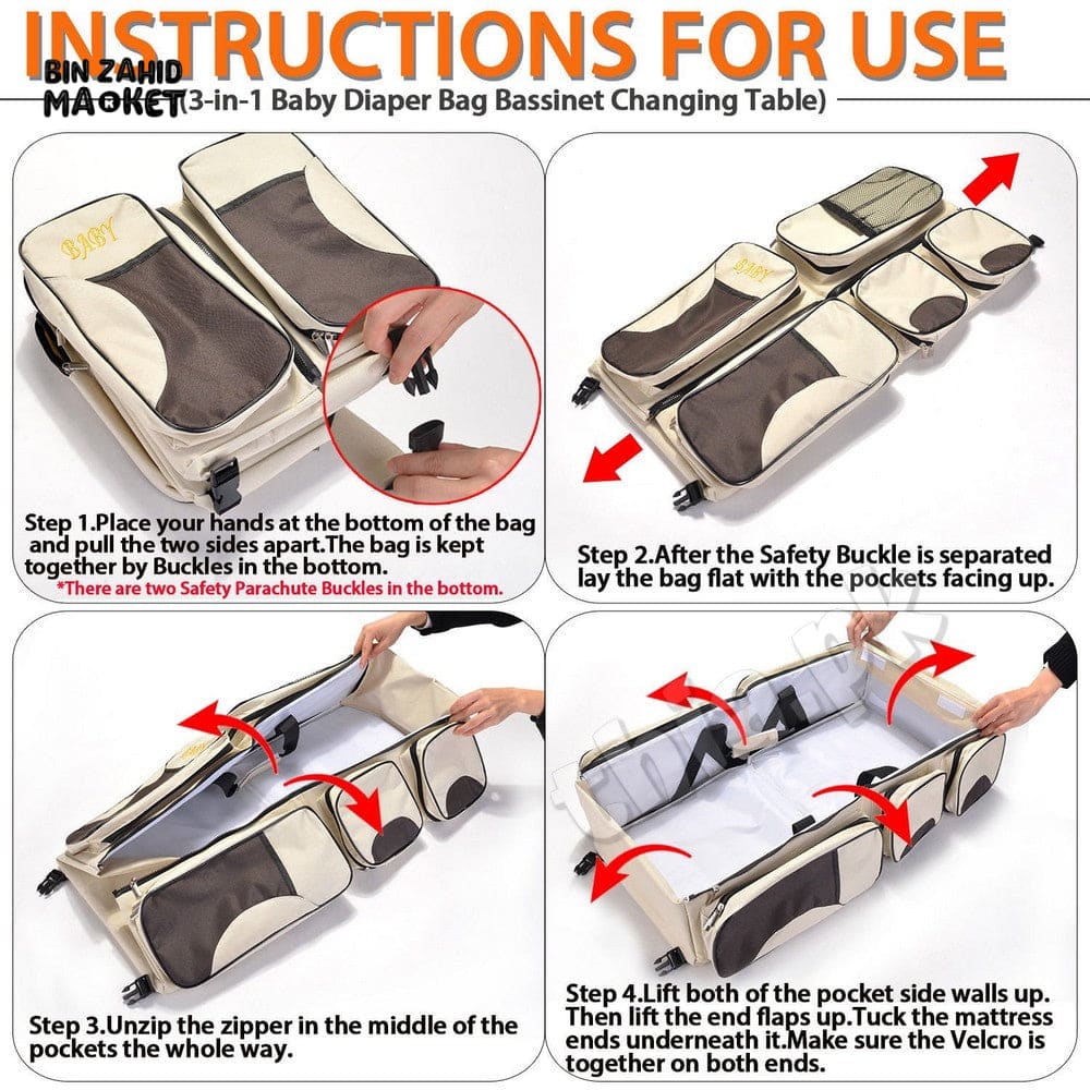 4-IN-1 PORTABLE MULTIFUNCTIONAL SLEEPING BAG BED TRAVEL-FRIENDLY FOLDABLE DESIGN FOR SLEEP REST & RELAXATION