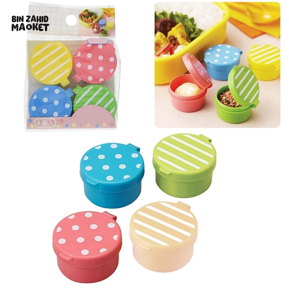 4 PIECES KETCHUP & SEASONING CONTAINER
