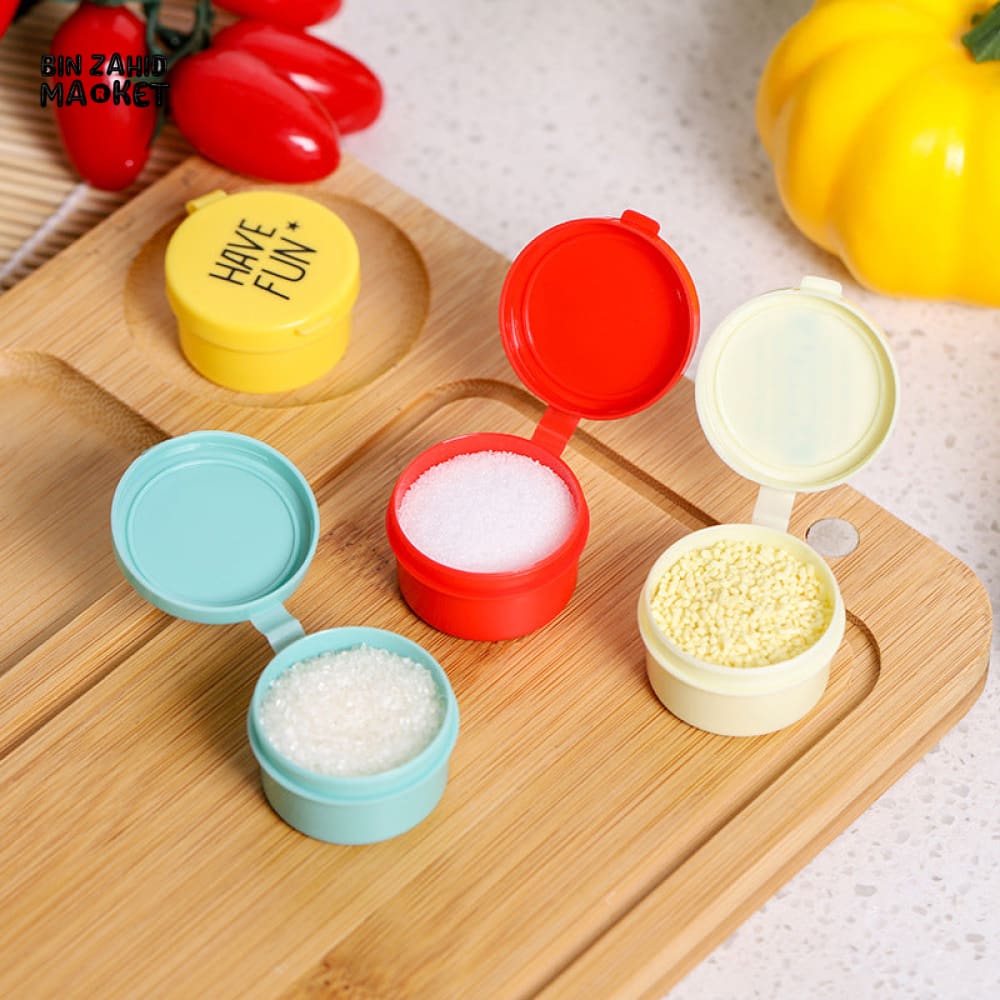 4 PIECES KETCHUP & SEASONING CONTAINER