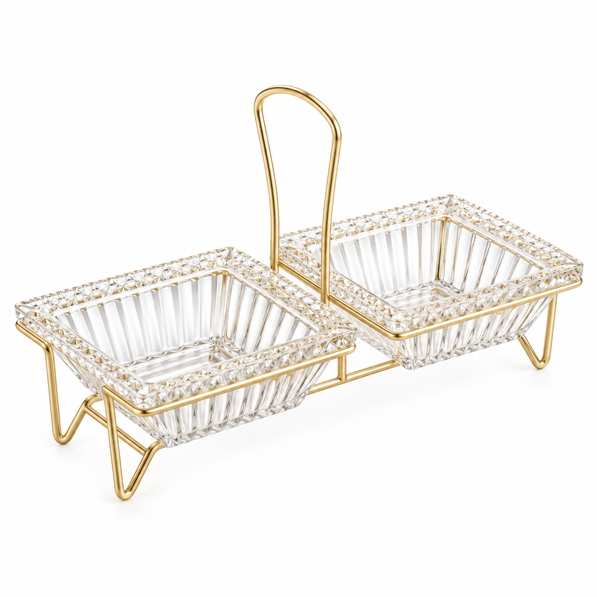 Danny Home Twin Serving Bowls With Stand - 250 ml