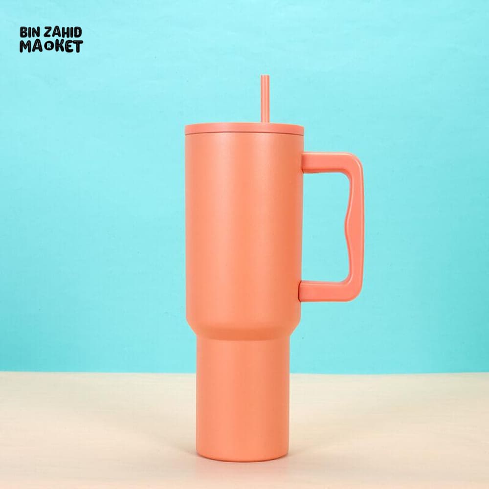 40OZ INSULATED STAINLESS STEEL TUMBLER - CORAL