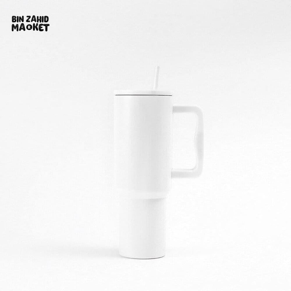 40OZ INSULATED STAINLESS STEEL TUMBLER - WHITE White