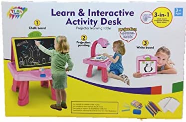 3IN1 LEARN & INTERACTIVE ACTIVITY DESK FOR KIDS